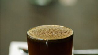 samples of coffee on table